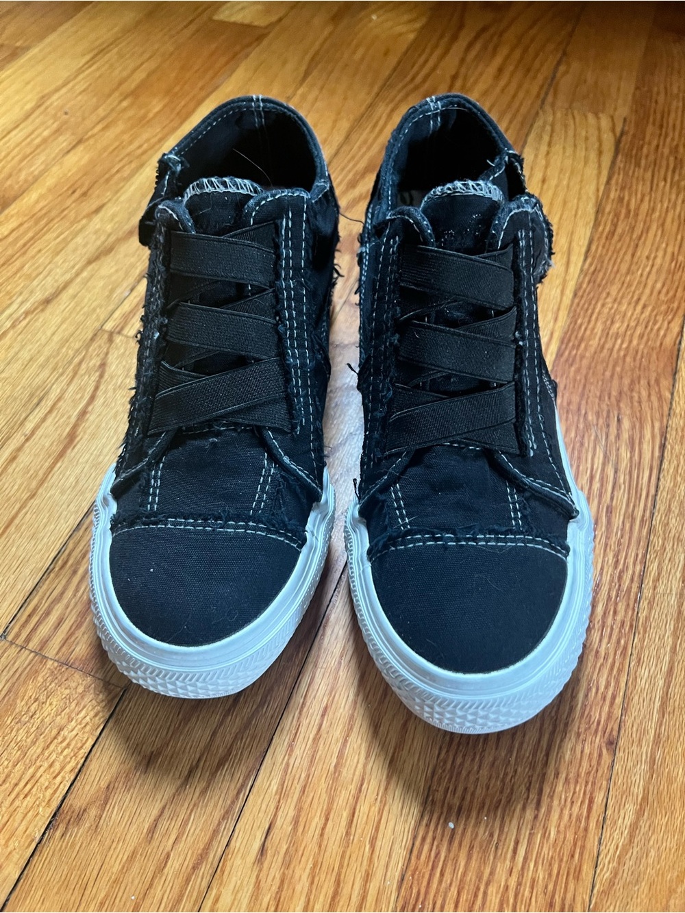 Blowfish Mamba Black Zip-Closure Canvas Sneakers- 7.5 - Picture 2 of 8